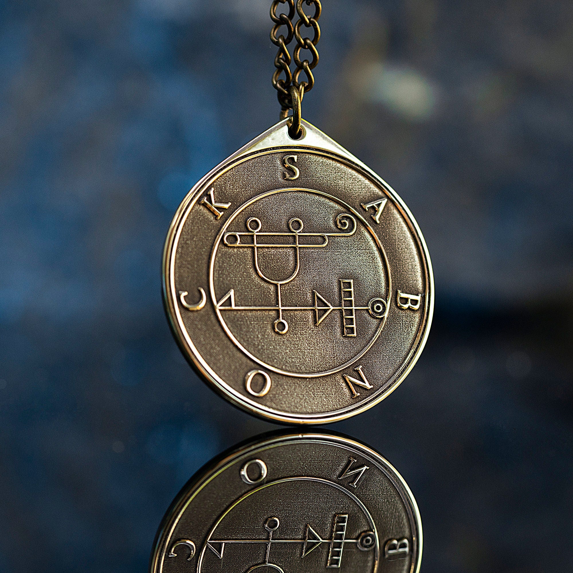 Marquis Sabnock Demon of Crafters and Blacksmiths - Lesser Key of Solomon Seal demon pendant amulet kabbalah occult magic goetia talisman