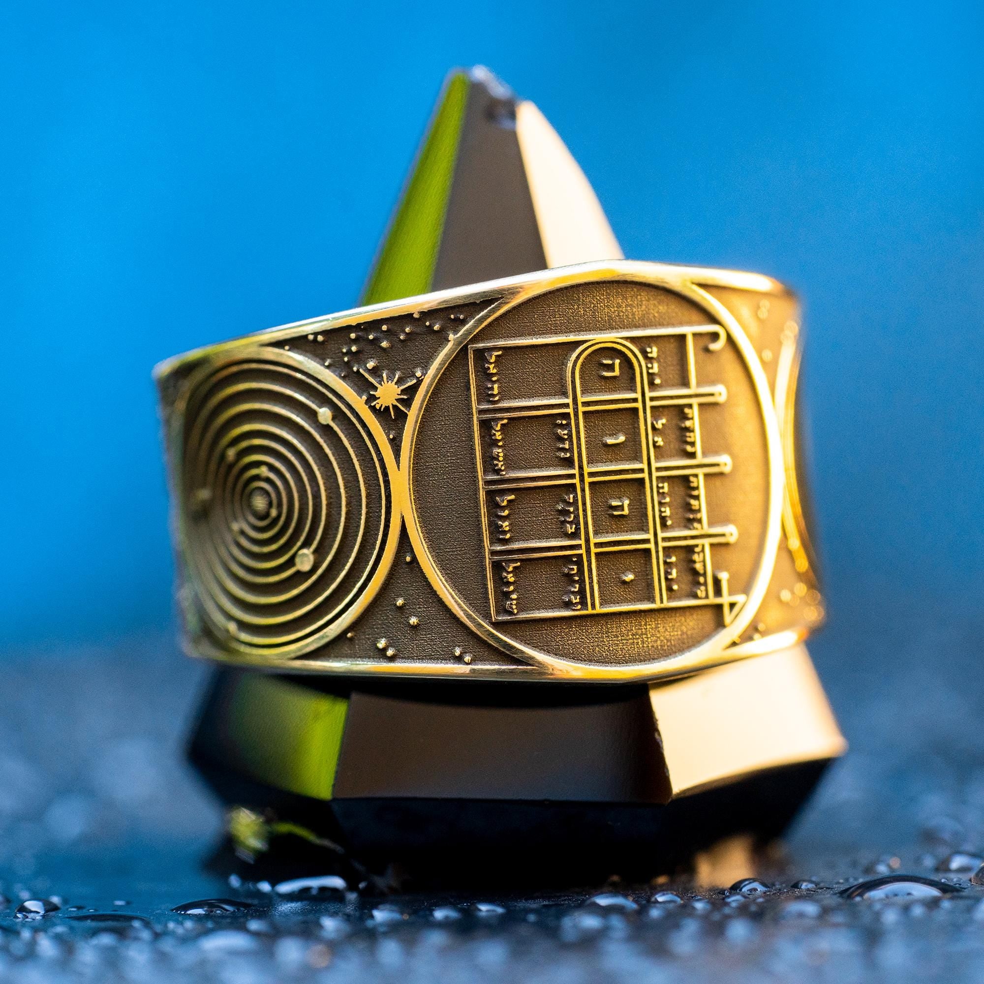 Goetia First Pentacle of the Moon Ring: Kabbalah Amulet Talisman