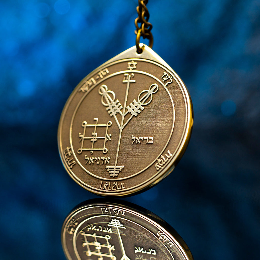 The Fourth Pentacle of Jupiter pendant Solomon kabbalah amulet talisman seal goetia occult magic lemegeton