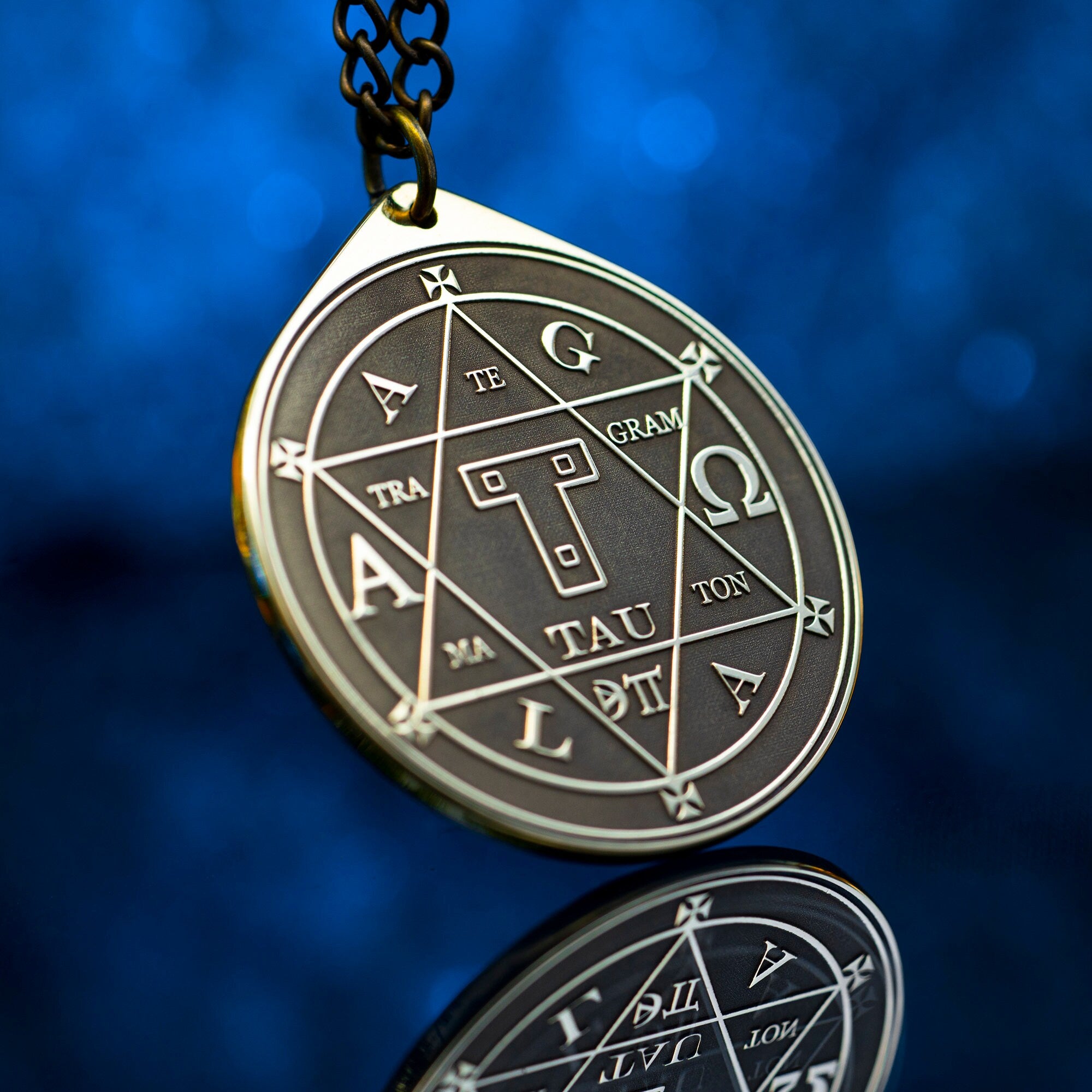 Hexagram of Solomon Sacred Geometry Seal talisman solomon kabbalah amulet magic pendant occult goetia