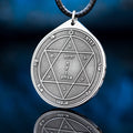 Second Pentacle of Mars Pendant: Kabbalah Amulet for Protection
