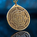 Seven Archangels Brass Amulet Pendant: Solomon Kabbalah Occult