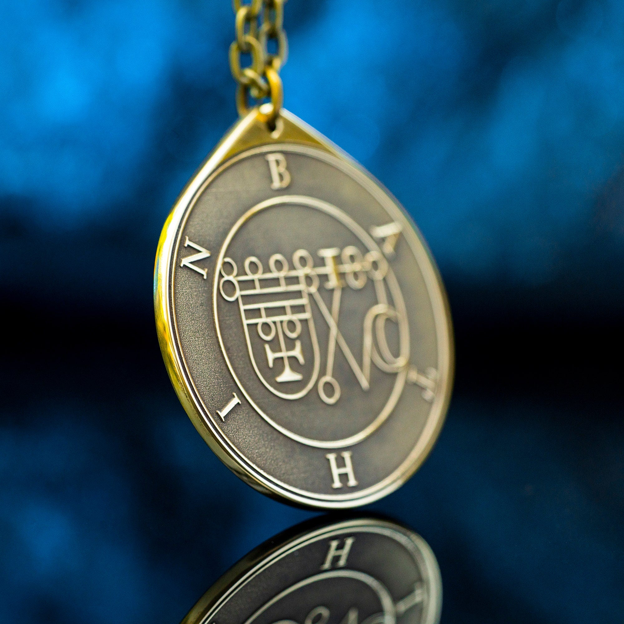 Bathin Seal Pendant: Demon of Hidden Paths and Travel, Goetia Solomon Kabbalah Amulet