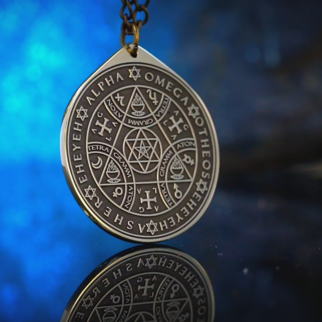 Enochian Pendant: Sigillum Dei Aemeth, Angelic Magic, John Dee Seal Talisman Amulet