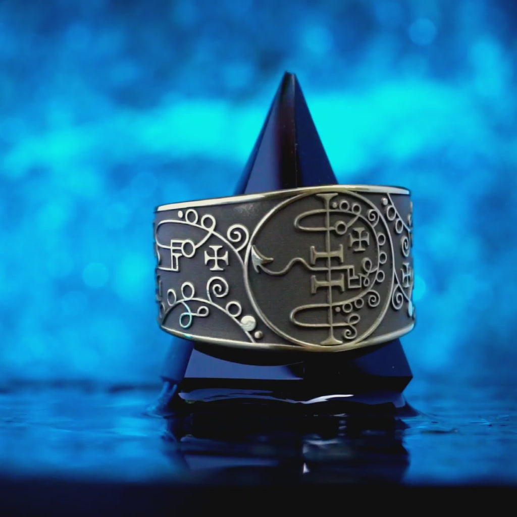 Asmoday Seal Ring: Demon of Knowledge, Power, True Answers, Ars Goetia Solomon Talisman