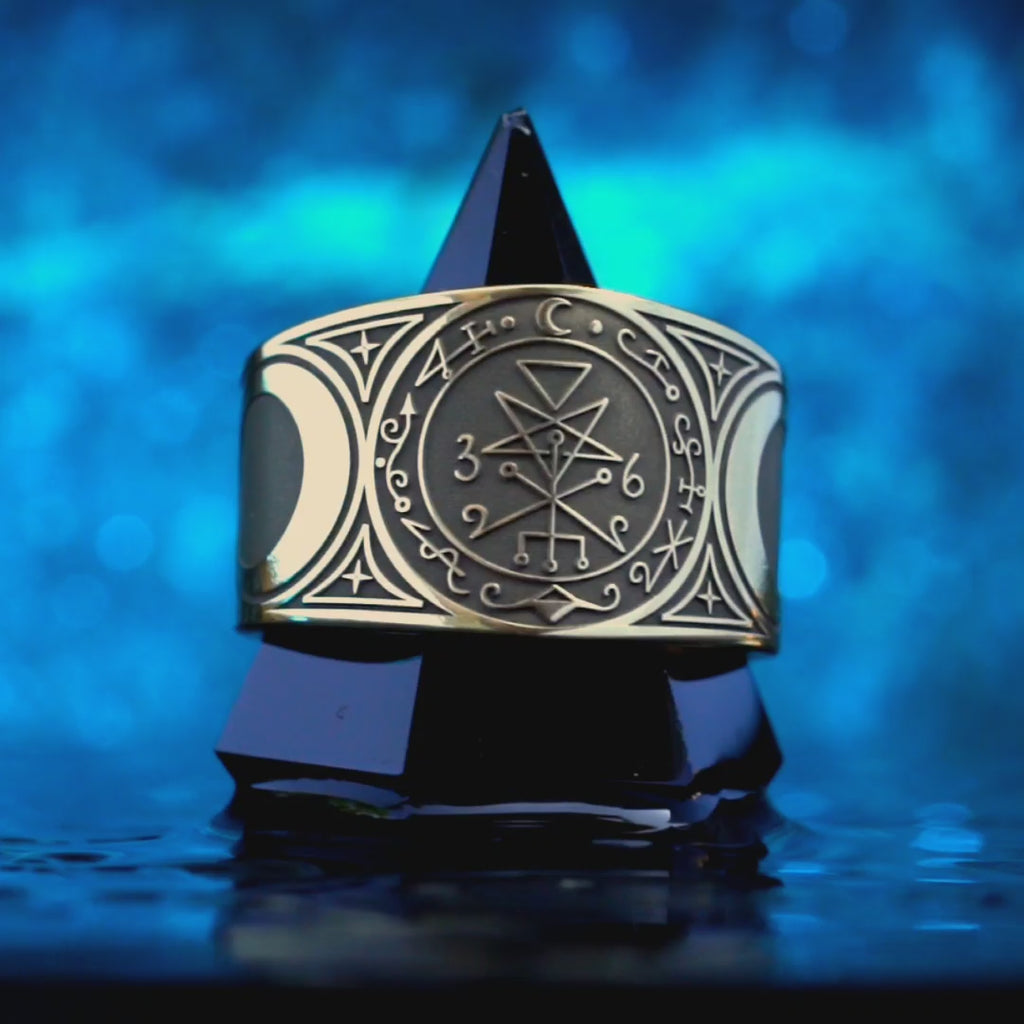 Lilith Seal Ring: Mother of Night Goddess, Kabbalah Talisman
