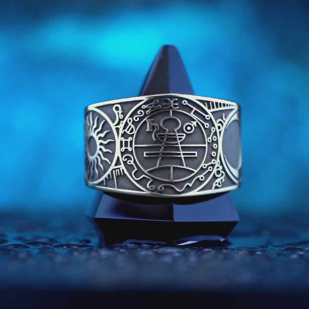 Secret Seal of Solomon Ring: Ancient Knowledge and Dominion, Solomon Goetia Kabbalah Talisman