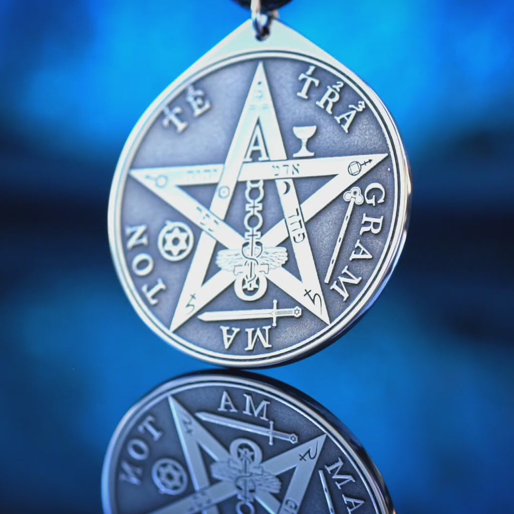 Tetragrammaton Seal Pendant: Goetia Power of Solomon, Kabbalah Amulet Magic talisman