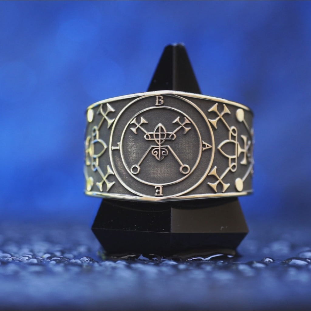 Bael Seal Ring: Demon of Invisibility, Concealment, Hidden Power, Ars Goetia Solomon Talisman